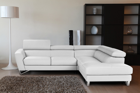 J&M Furniture Sparta White Color Right Hand Facing