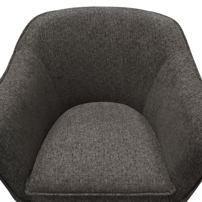 Status Accent Chair in Grey Fabric with Metal Leg by Diamond Sofa
