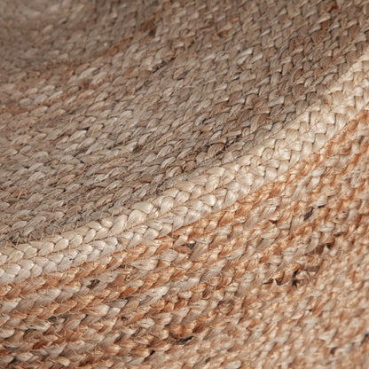 Round Accent Stool in Natural Jute Fiber w/ Wood Legs by Diamond Sofa