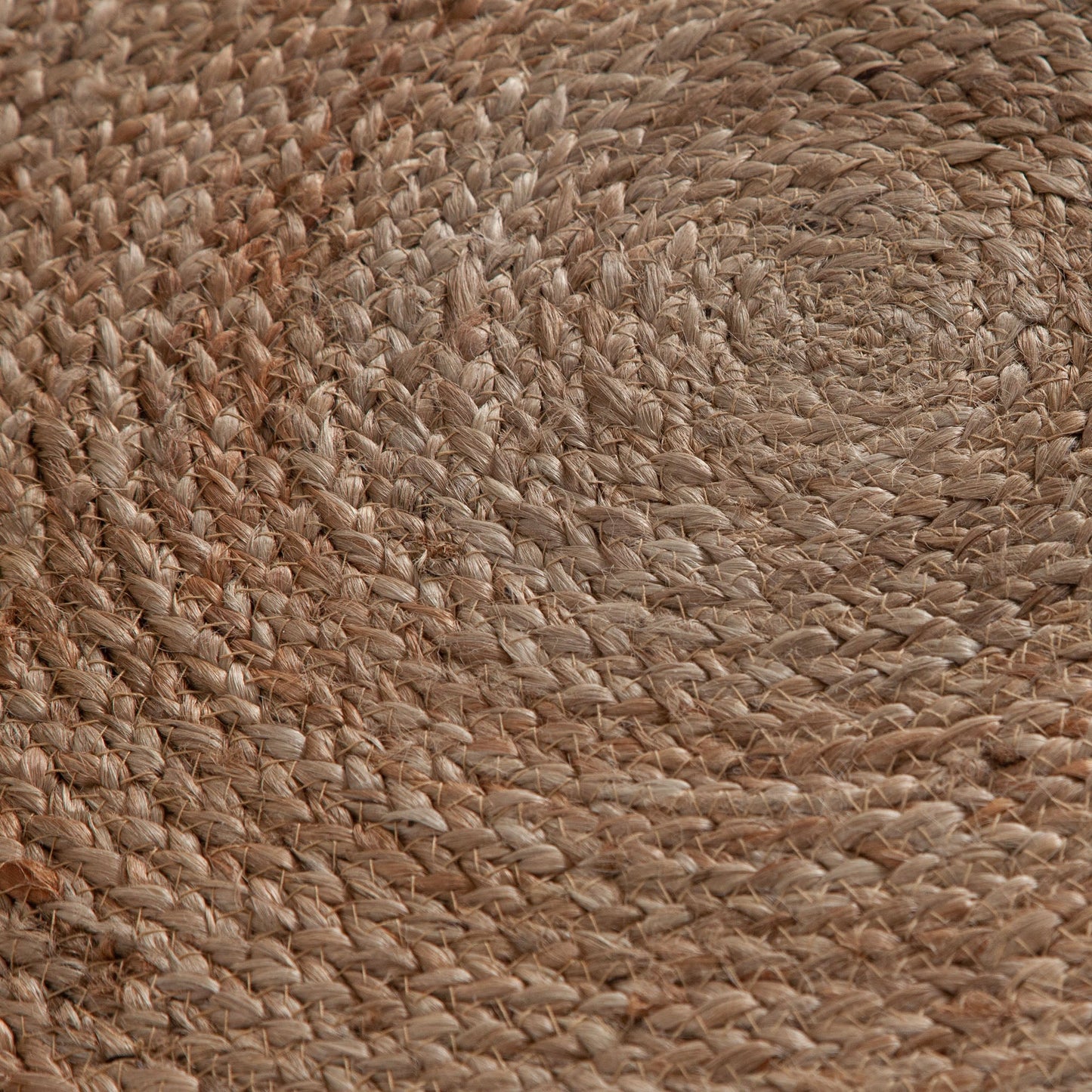 Round Accent Stool in Natural Jute Fiber w/ Wood Legs by Diamond Sofa