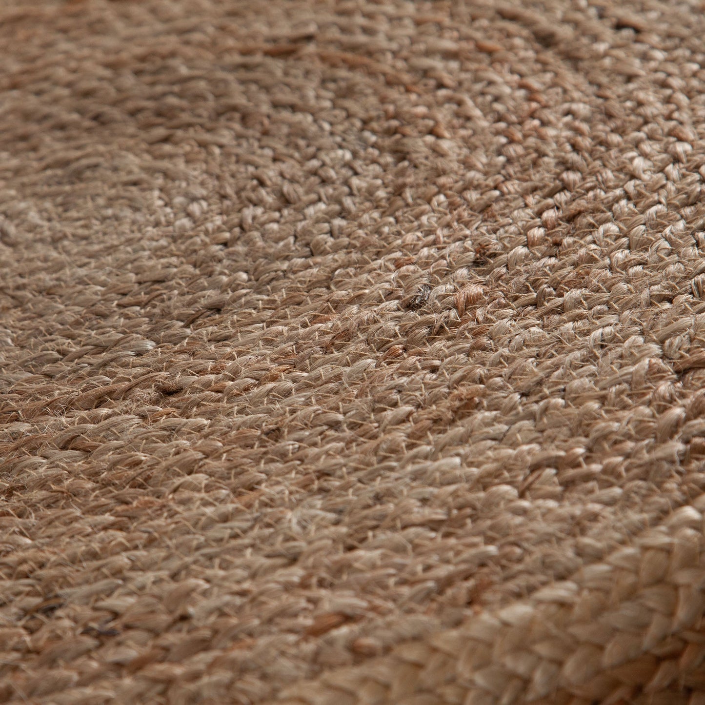 Round Accent Stool in Natural Jute Fiber w/ Wood Legs by Diamond Sofa