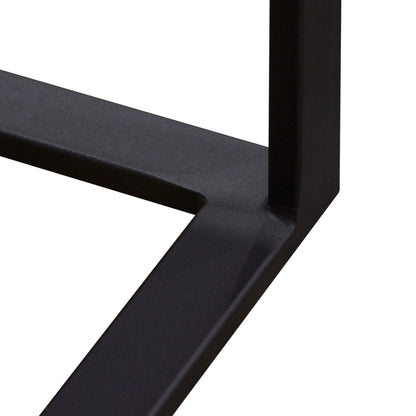 Surface Square Cocktail Table w/ Engineered Marble Top & Black Powder Coated Metal Base by Diamond Sofa