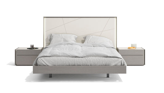 J&M Furniture Sintra Queen Bed in Grey