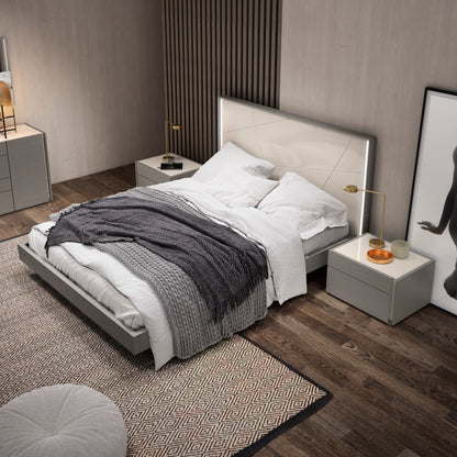 J&M Furniture Sintra Queen Bed in Grey