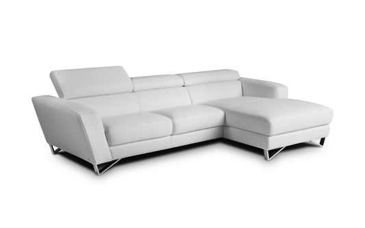 J&M Furniture Sparta Mini Right Hand Facing Chaise in White