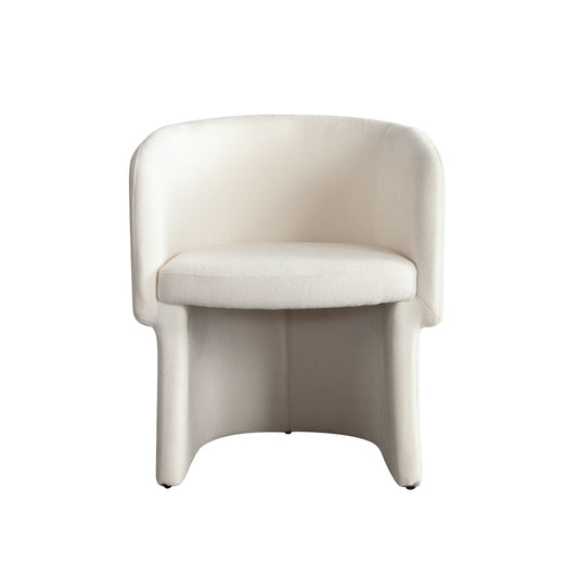 Tess Dining Chair in Elite Ivory Polyester Fabric by Diamond Sofa