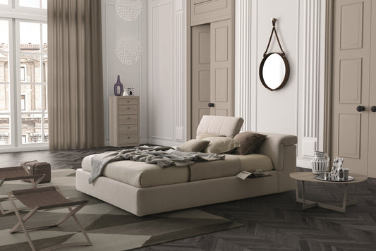 J&M Furniture Tower K Storage Bed C54 Beige