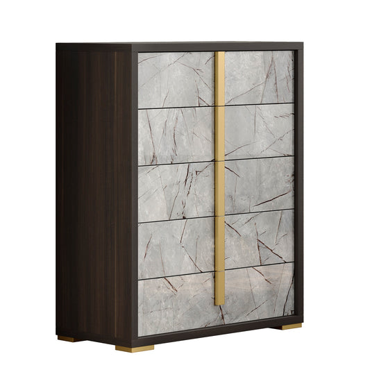 J&M Furniture Travertine Chest