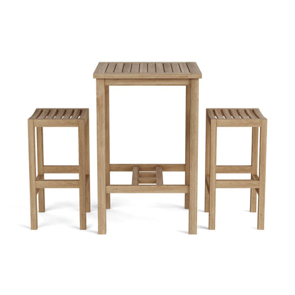 Anderson Teak Bahama Montego 3-Pieces Square Bar Set