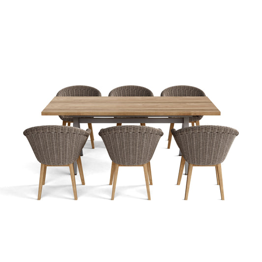 Anderson Teak SET-39A 7-pc Alura Padua Dining Table Set