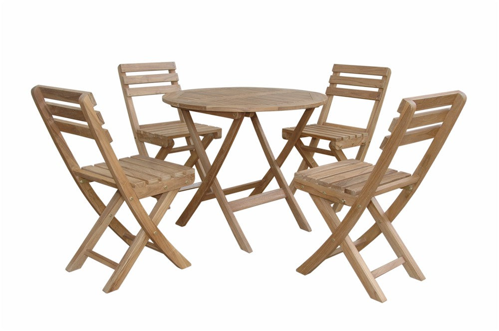 Anderson Teak Chester Alabama 5-Pieces Bistro Set