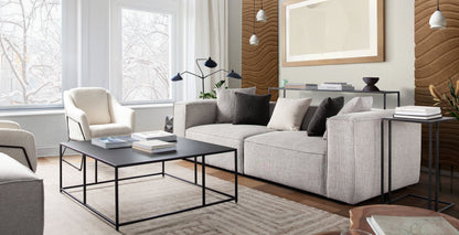 Vice 2PC Modular Sofa in Barley Fabric by Diamond Sofa