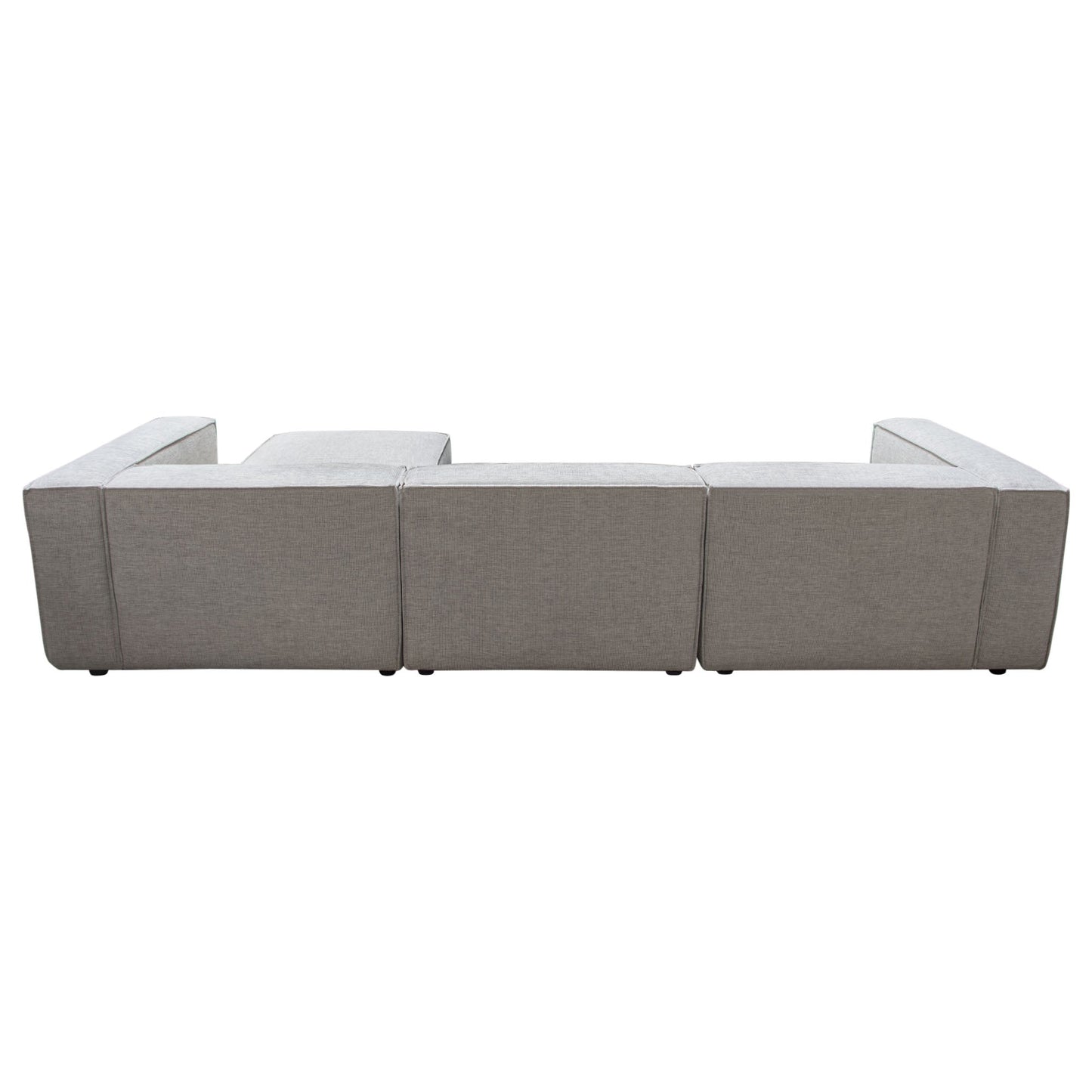 Vice 4PC Modular Sectional in Barley Fabric with Ottoman by Diamond Sofa