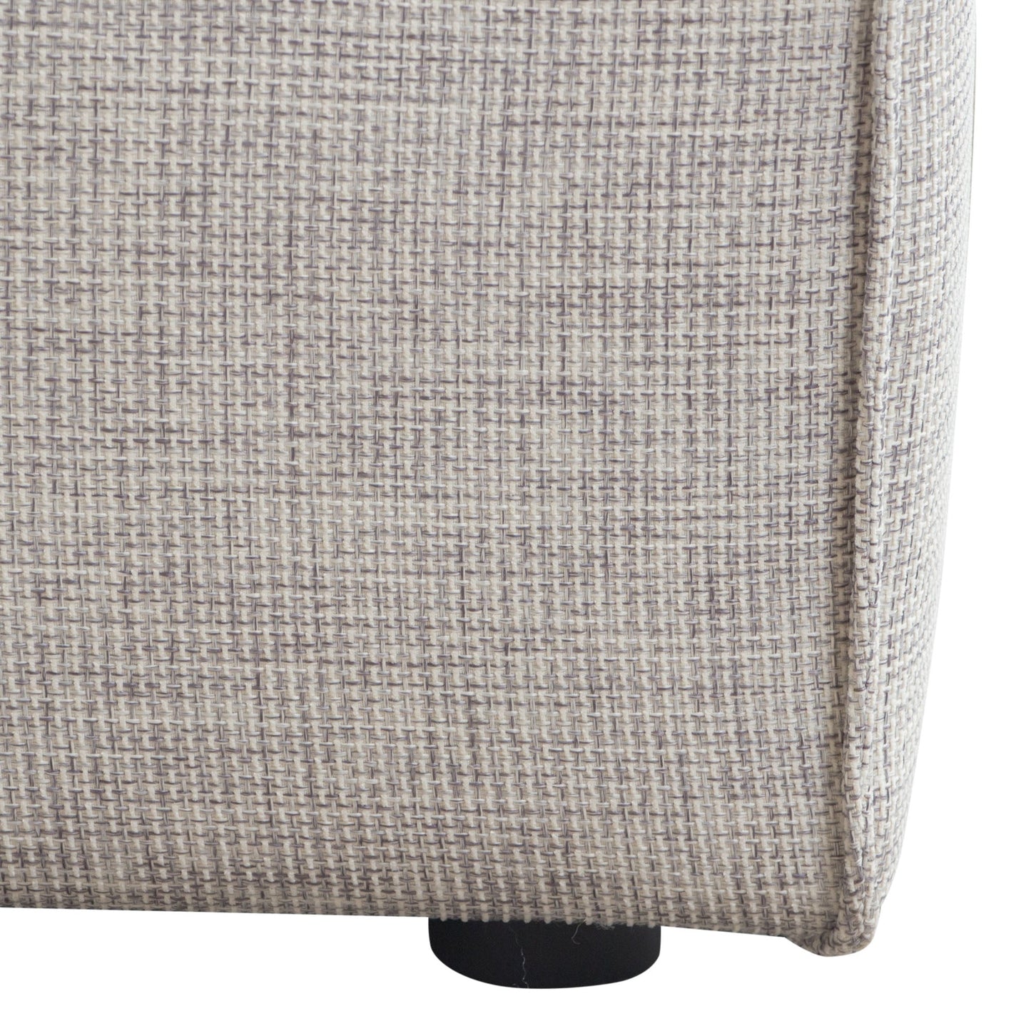 Vice Square Ottoman in Barley Fabric by Diamond Sofa