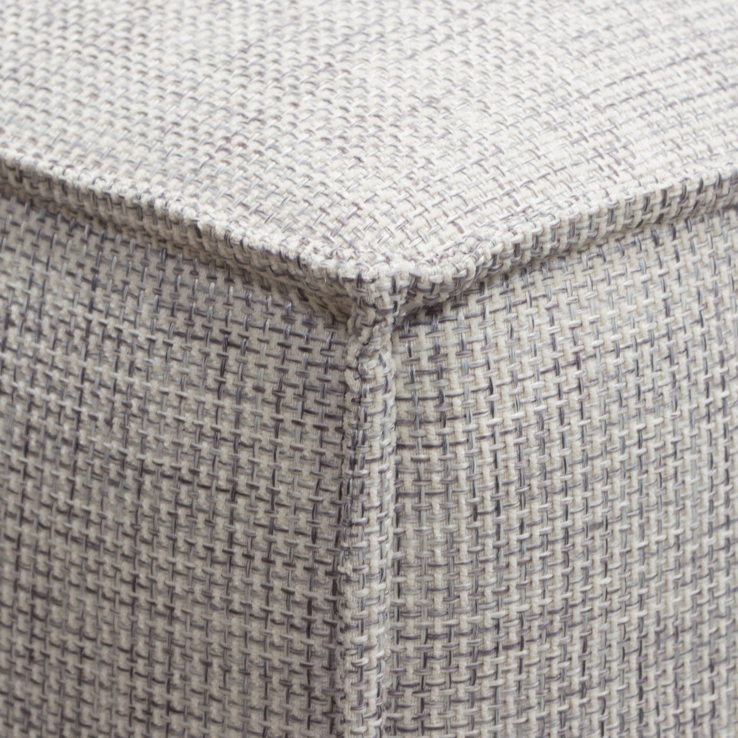 Vice Square Ottoman in Barley Fabric by Diamond Sofa