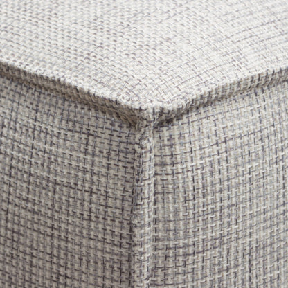 Vice Square Ottoman in Barley Fabric by Diamond Sofa