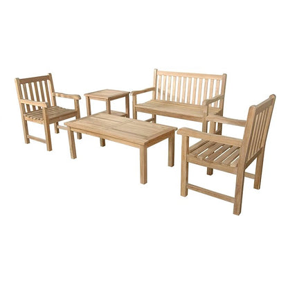 Anderson Teak Classic 2-Seater 5-Pieces Conversation Set