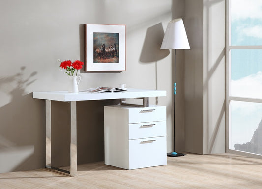 J&M Furniture Vienna Desk In White