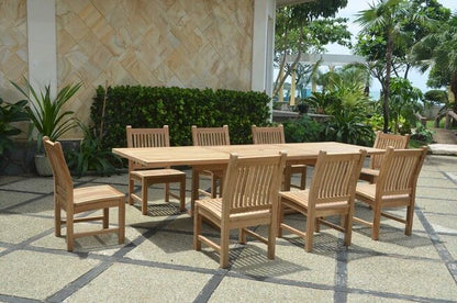 Anderson Teak Bahama Sahara 9-Pieces 10' Rectangular Dining Set