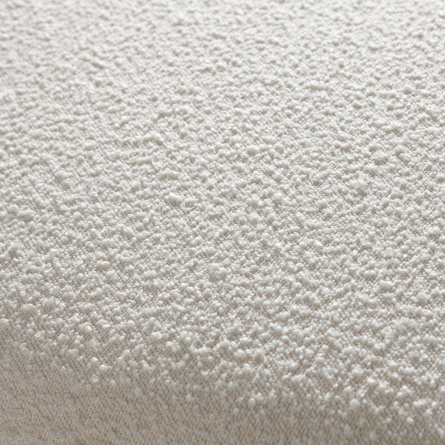 Wave Curved Accent Bench in Ivory Boucle Fabric by Diamond Sofa