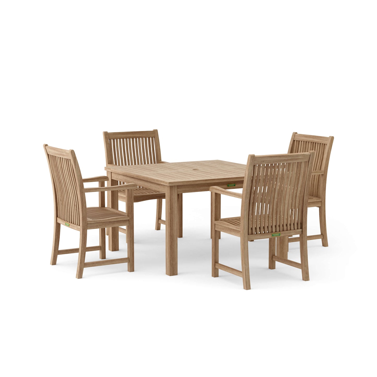 Anderson Teak Windsor Chicago 5-Pieces Dining Table Set