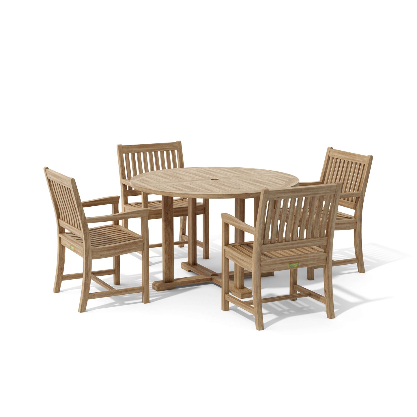 Anderson Teak Tosca Rialto Armchair 5-Pieces Dining Set