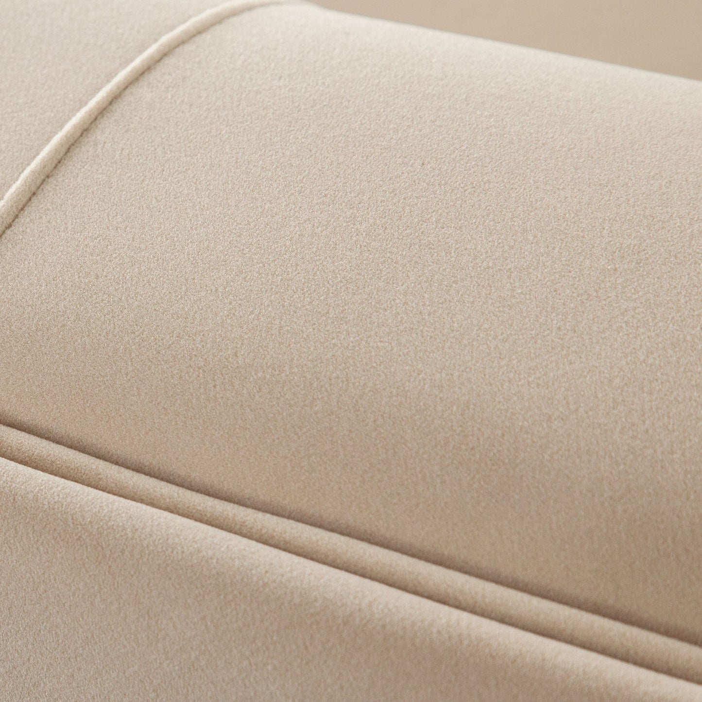 Zelda LF Curved Chaise in Light Camel Performance Velvet w/ (1) Accent Pillow Ball by Diamond Sofa