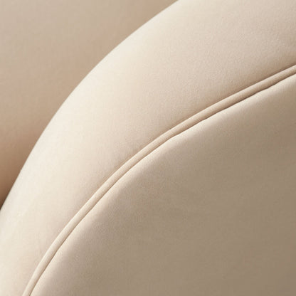 Zelda LF Curved Chaise in Light Camel Performance Velvet w/ (1) Accent Pillow Ball by Diamond Sofa