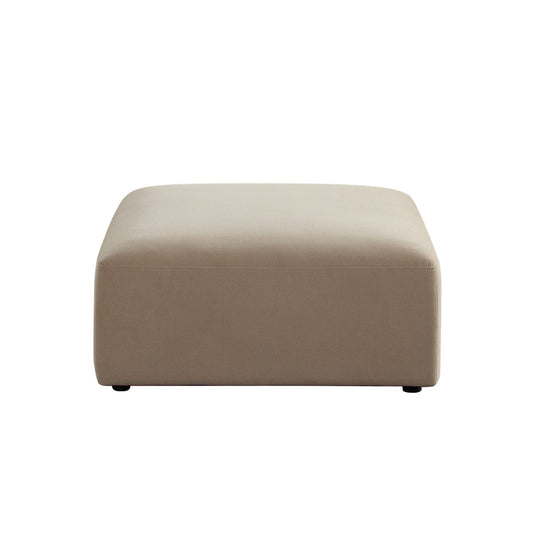 Zia Ottoman in Light Camel Performance Velvet Fabric by Diamond Sofa