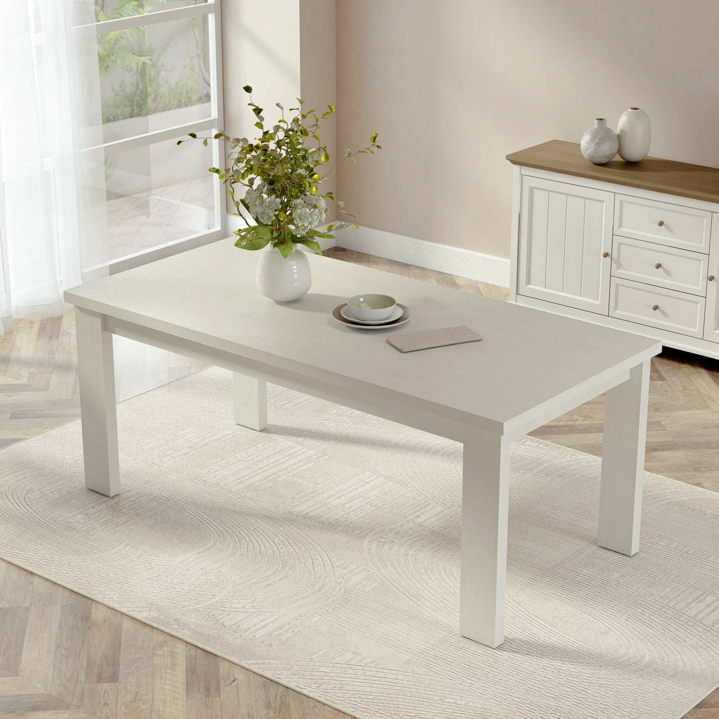 Anderson Teak Brentford Dining Table - White