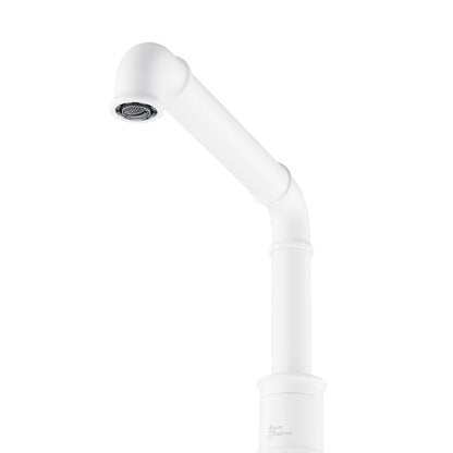 Swiss Madison Avallon 8 in. Widespread, Sleek Handle, Bathroom Faucet in Matte White