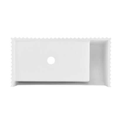 Swiss Madison Delice 24" Rectangle Wall-Mount Bathroom Sink in Matte White