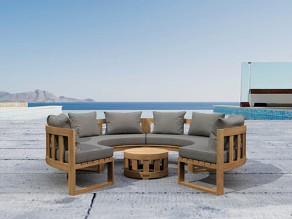 Anderson Teak SET-810 Circular Modular Deep Seating Set