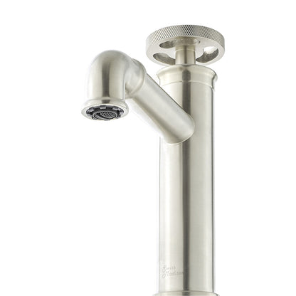 Swiss Madison Avallon Single Hole, Single-Handle Wheel, Bathroom Faucet in Brushed Nickel