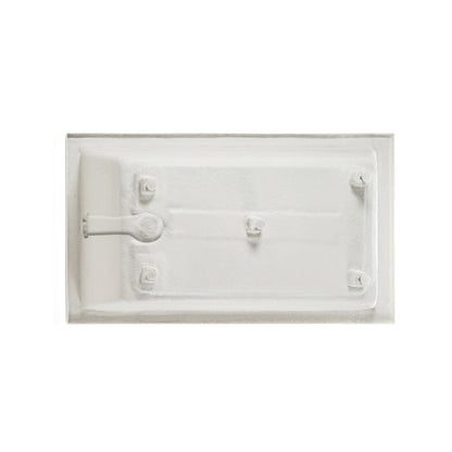 Swiss Madison Voltaire 54 x 30 Left Drain Soaking Alcove Bathtub in Glossy White with Integrated Overflow, Drain Included