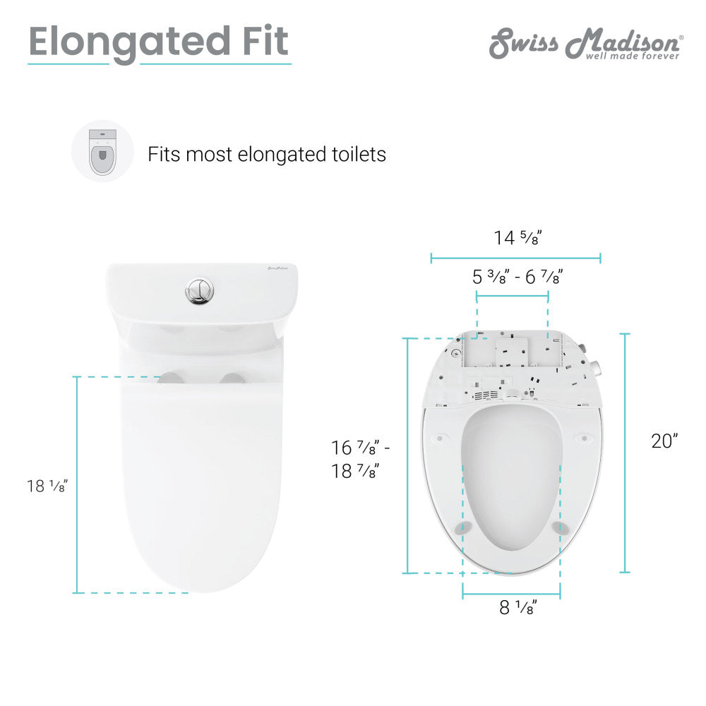 Swiss Madison Cascade Smart Toilet Seat Bidet