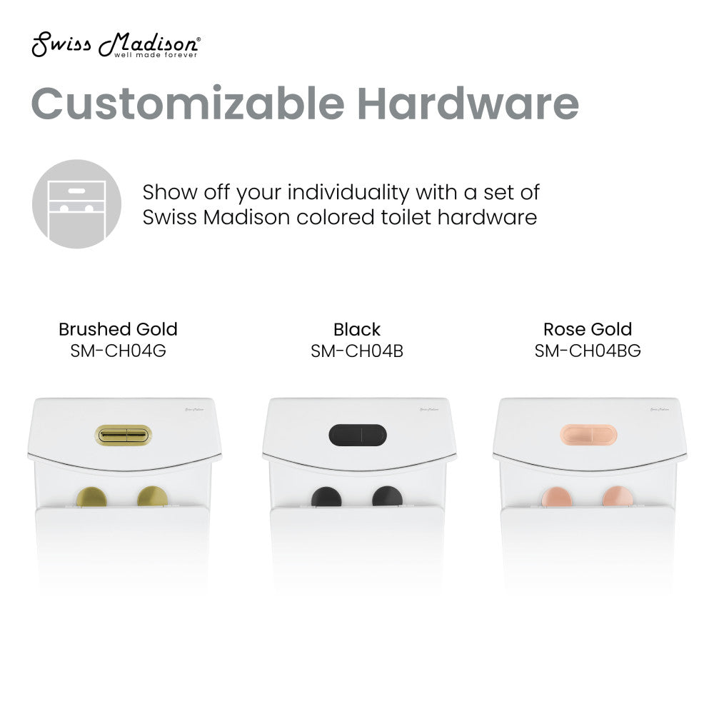 Swiss Madison St. Tropez One-Piece Elongated Toilet Vortex Dual-Flush 1.1/1.6 gpf