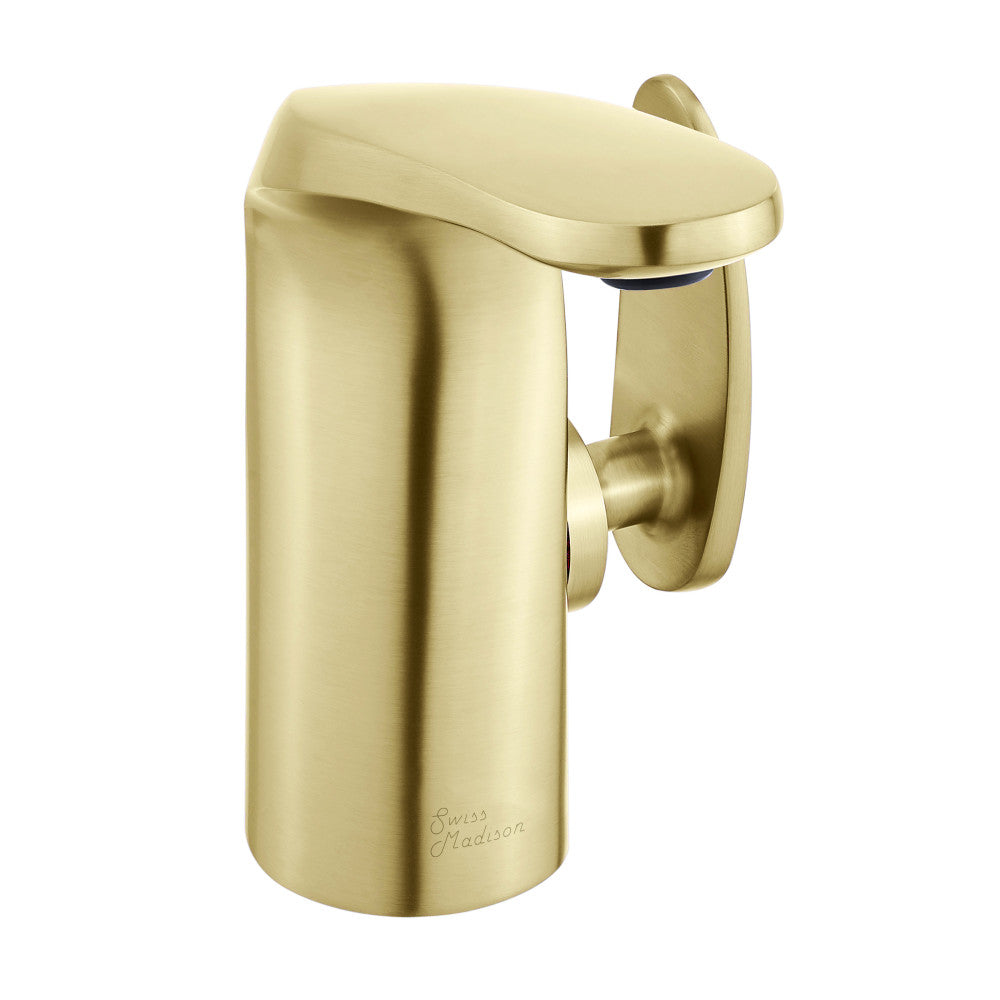 Swiss Madison Chateau Single Hole, Single-Handle, Bathroom Faucet in Brushed Gold
