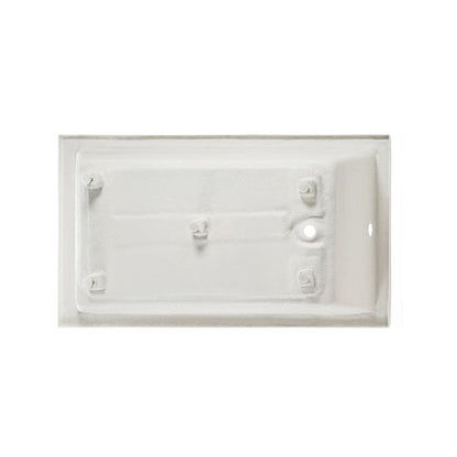Swiss Madison Voltaire 54 x 30 Right Drain Soaking Alcove Bathtub in Glossy White