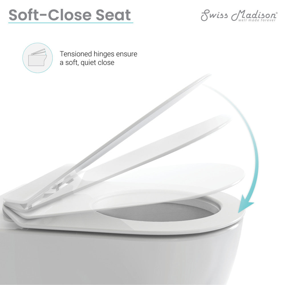 Swiss Madison St. Tropez Wall-Hung Toilet Bowl Only