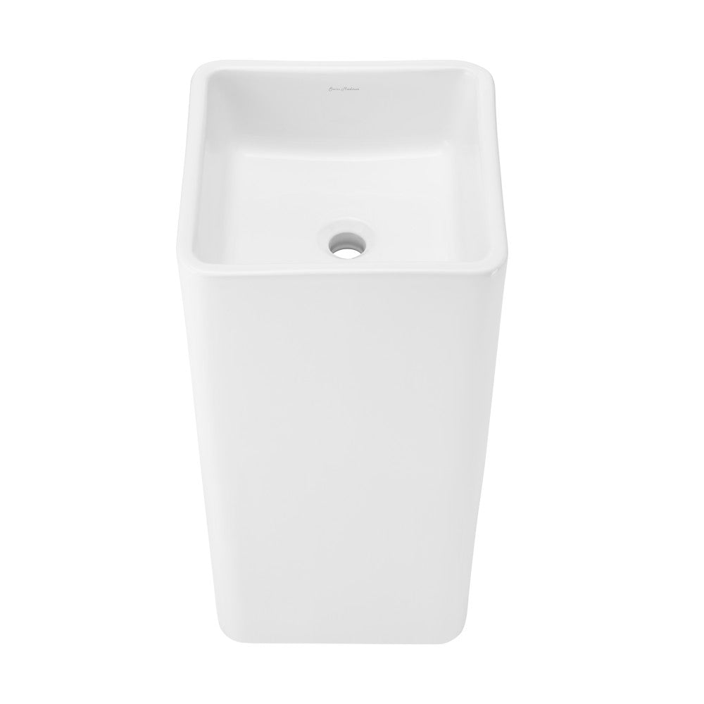 Swiss Madison Claire One-Piece Pedestal Sink