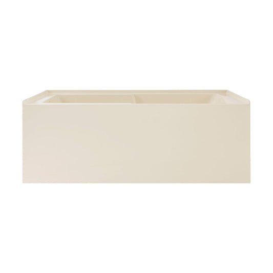 Swiss Madison Voltaire 60" x 32" Left-Hand Drain Alcove Bathtub with Apron in Bisque