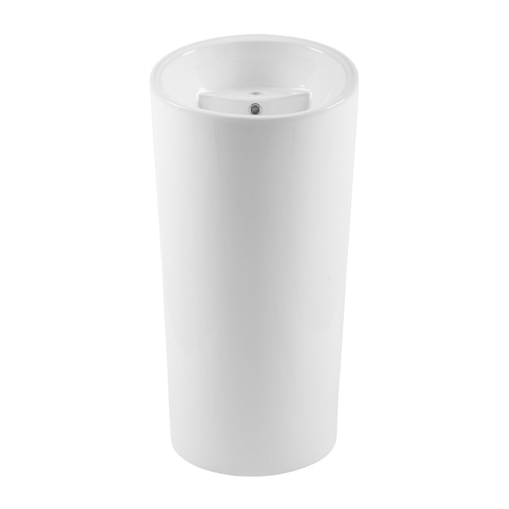 Swiss Madison St. Tropez Circular One Piece Pedestal Sink
