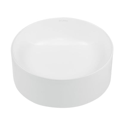 Swiss Madison Beau 16.5" Round Vessel Bathroom Sink in Matte White