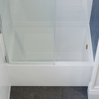 Swiss Madison Voltaire 48" x 32" Right-Hand Drain Alcove Bathtub with Apron