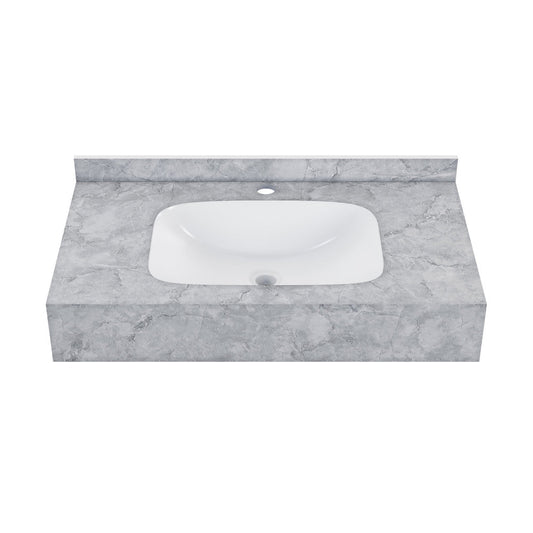 Swiss Madison Avancer 36'' Wall Mount Sink In Storm Grey