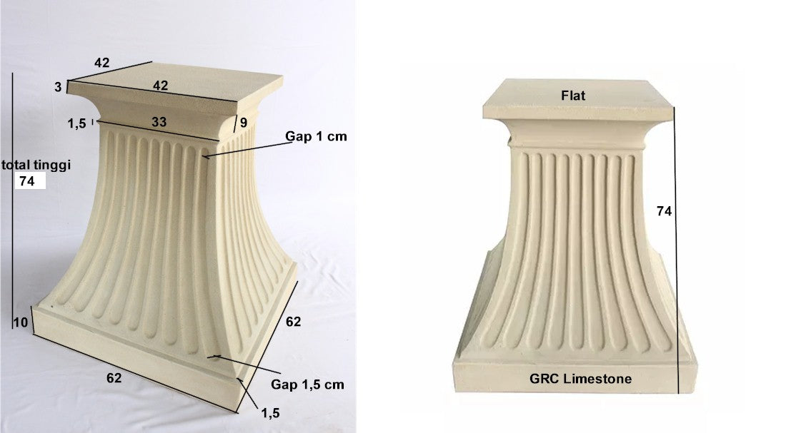 Anderson Teak Fluted Pedestal