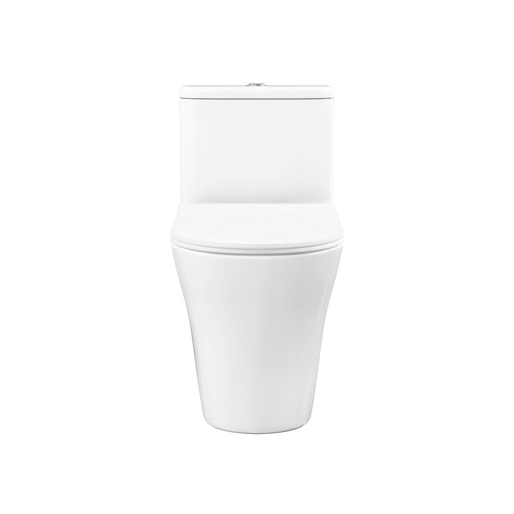 Swiss Madison TWISTER Dual Flush, Cascade One-Piece Compact Toilet, 1.1/1.6 GPF