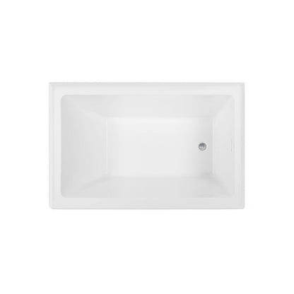 Swiss Madison Voltaire 48 x 32 Skirted Right Drain Soaking Apron Bathtub in Glossy White with Integrated Overflow, Drain Included