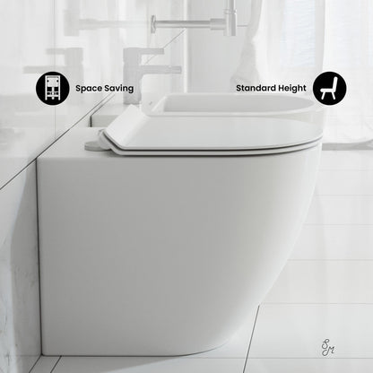 Swiss Madison St. Tropez Back-to-Wall Elongated Toilet Bowl